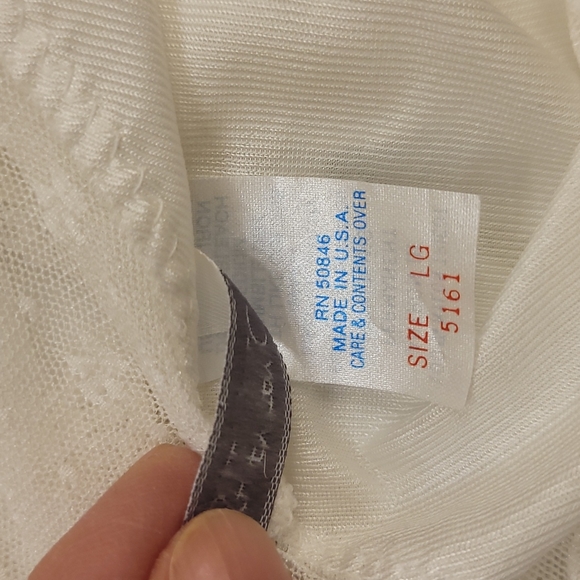 ASHLEY TAYLOR WHITE LACE CAMI TOP, SIZE L - Picture 12 of 12